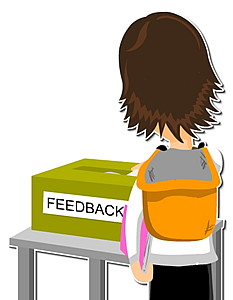 Image of a person providing feedback